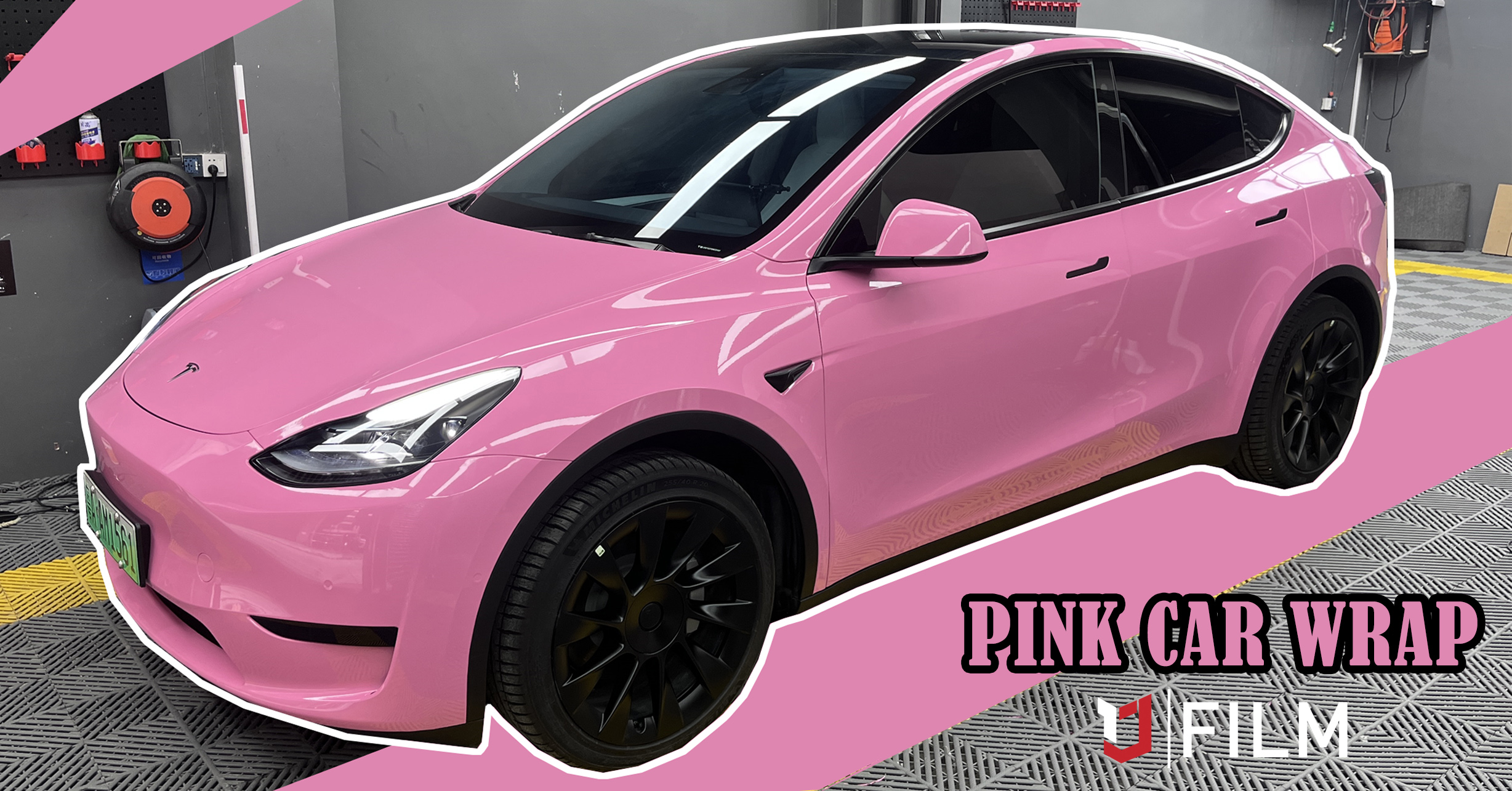 pink car wrap